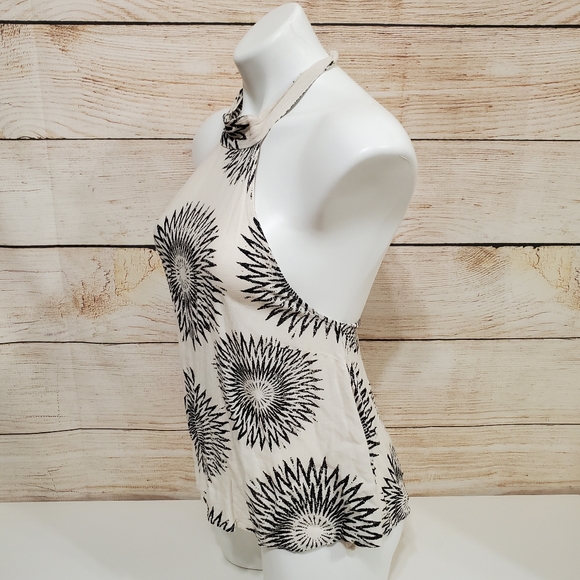 Billabong Moon Bud Printed Mock Neck Halter Top Small - Picture 7 of 13